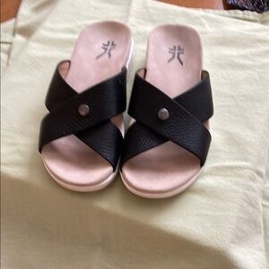 Women's Black Slide Sandals